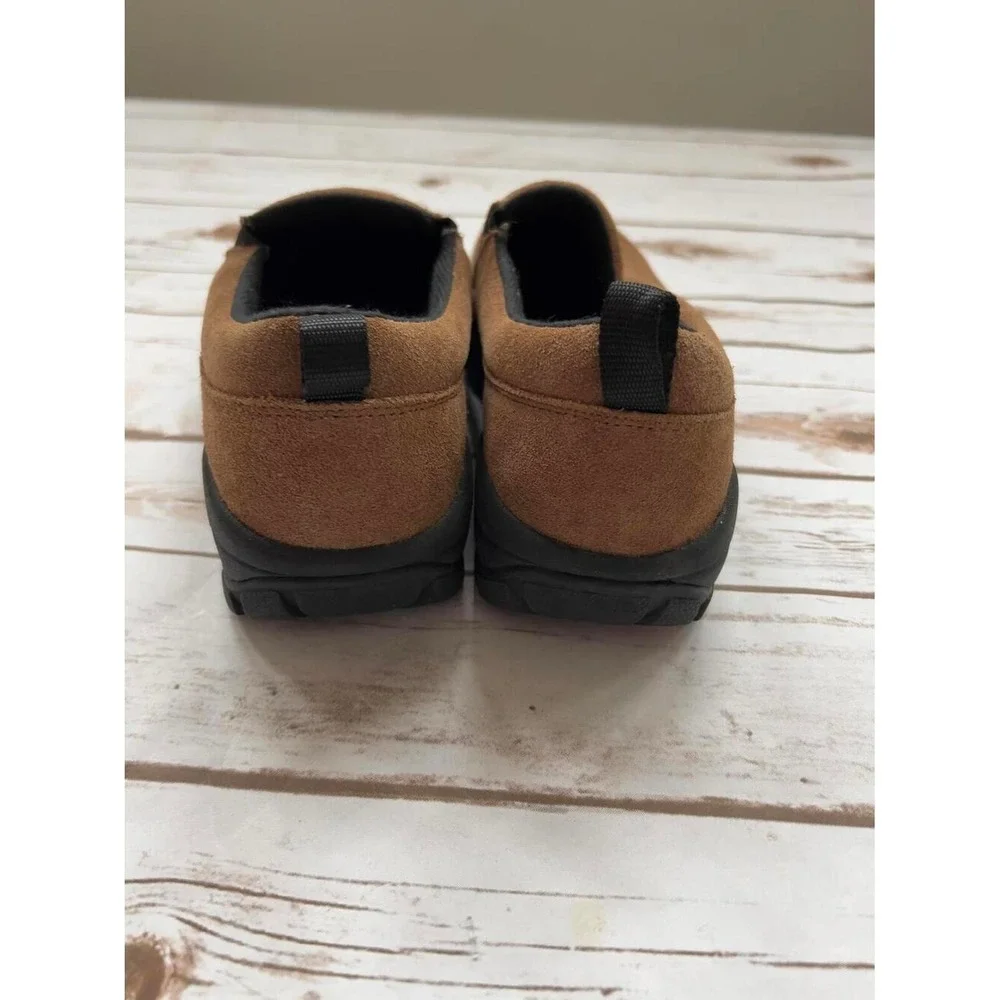 Lands End All Weather Mocs Brown Suede‎ Slip On Shoes 9.5D